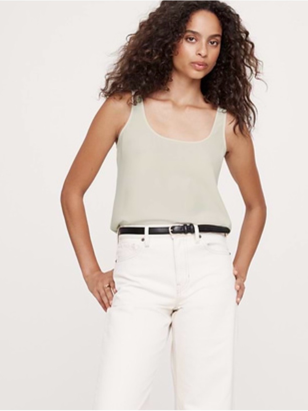 Banana Republic Light Sage Scoop Neck Tank
